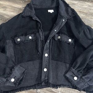 Black Cropped Jacket POL